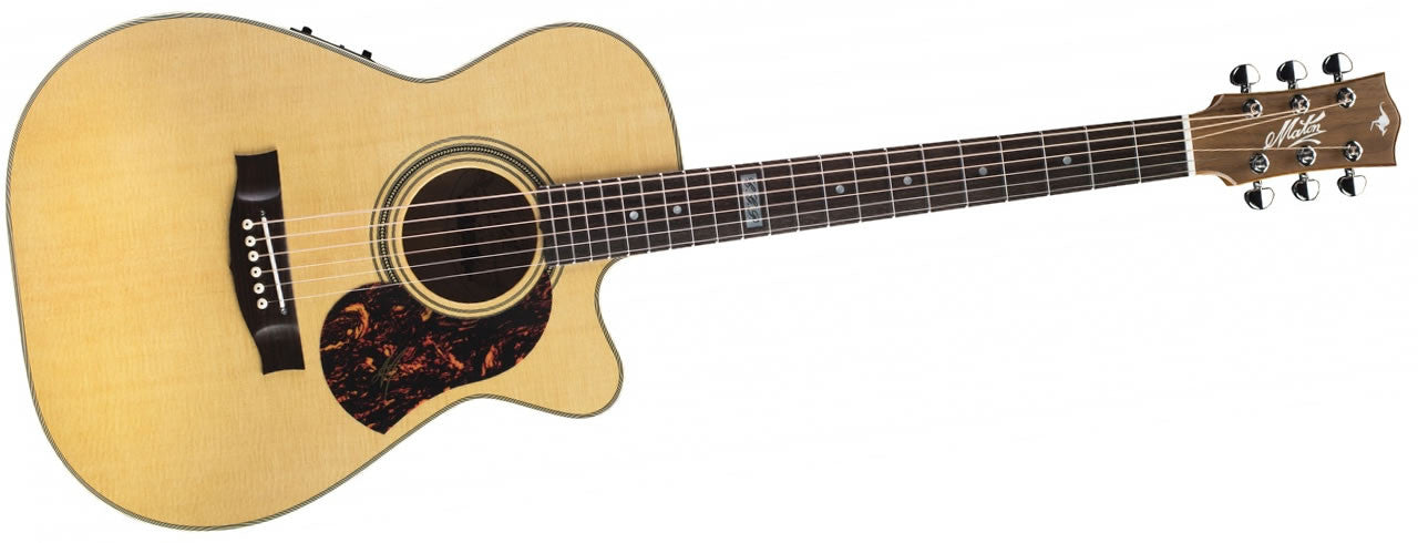 Maton Ebg808CTE Tommy Emmanuel Elettrificata Cutaway Honey Satin con Case