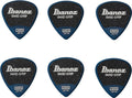 Ibanez Set 6 Plettri Sand Grip Deep Blue da 0,8 mm di Spessore