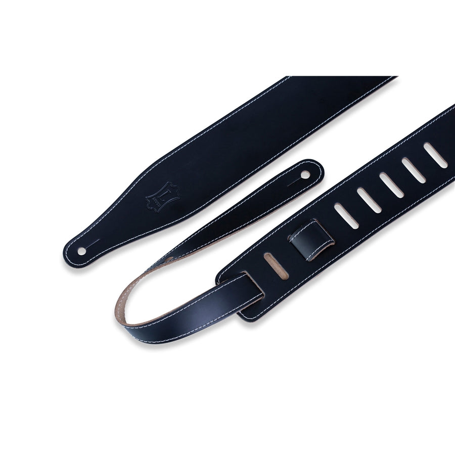 Levy's DM17-BLK Tracolla in pelle pieno fiore Black 2 1/2"