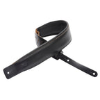 Levy's DM1PD-BLK Tracolla in pelle pieno fiore Black 3"