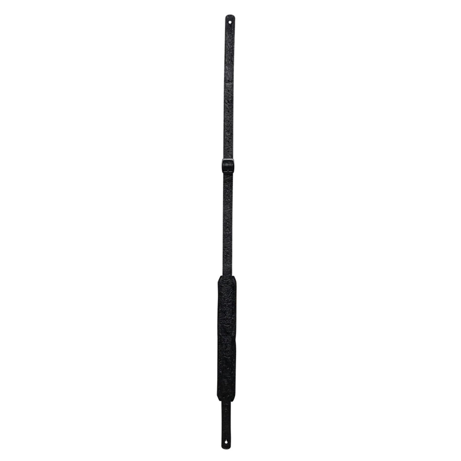 Levy's M11BGVDX-BLK Tracolla in pelle goffrata e retro in pecora Black 2"