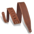 Levy's M17BDS-BRN Tracolla in pelle con doppia cucitura Brown 2 1/2"