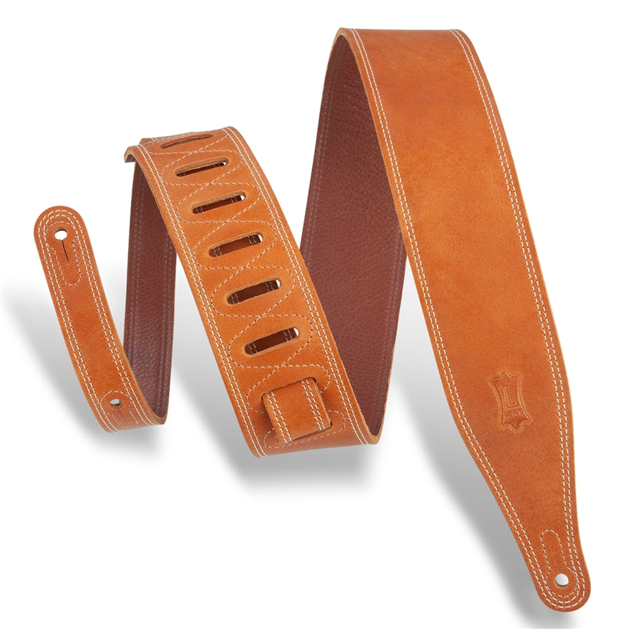Levy's M17BDS-TAN Tracolla in pelle con doppia cucitura Dtan 2 1/2"
