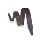 Levy's M17D-DBR Tracolla in pelle conciata al vegetale Dark Brown 2 1/2"