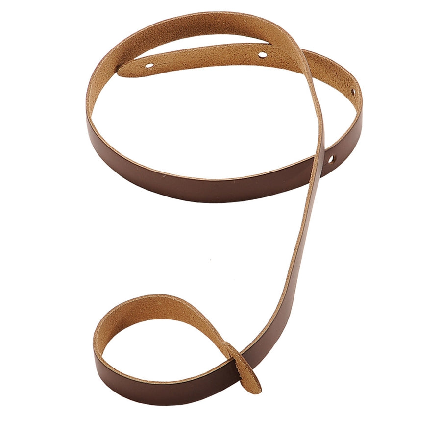 Levy's M19-BRN Leather Mandolin Strap Brown 3/4"