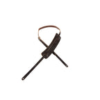 Levy's M25-DBR Tracolla Vintage-Style in pelle conciata al vegetale Dark Brown 5/8"