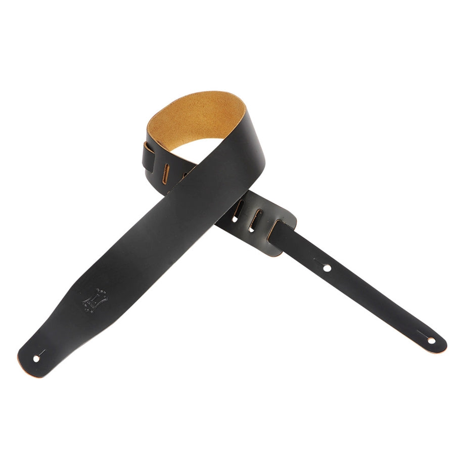 Levy's M26-BLK Tracolla in pelle pieno fiore Black con retro natural 2 1/2"