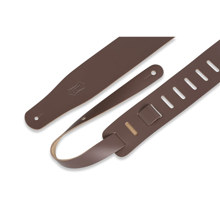 Levy's M26-BRN Full-Grain Leather Strap Brown with natural back 2 1/2"
