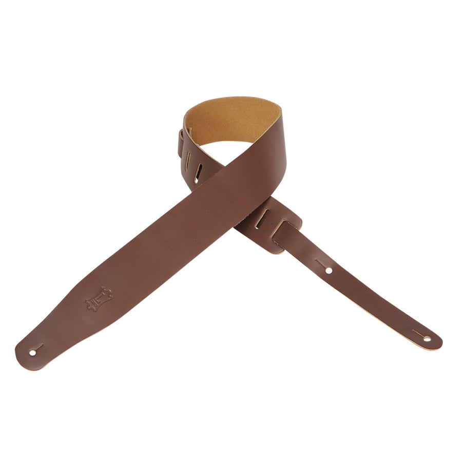 Levy's M26-BRN Full-Grain Leather Strap Brown with natural back 2 1/2"