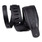 Levy's M26GP-BLK-BLK Tracolla in pelle Black con retro Black 3 1/4"