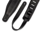 Levy's M26GP-BLK-BLK Tracolla in pelle Black con retro Black 3 1/4"