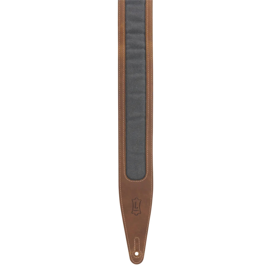 Levy's M317TRI-BRN-GRY Tracolla in pelle Crazy Horse Brown Grey 2 1/2"