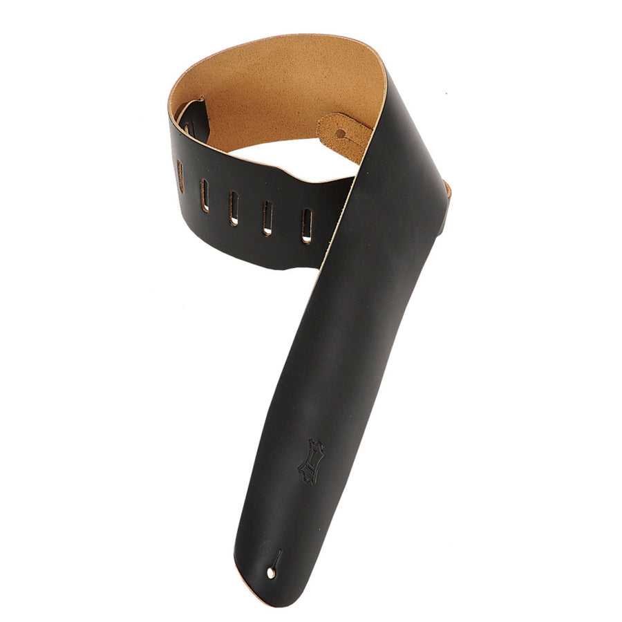 Levy's M4-BLK Tracolla in pelle pieno fiore Black 3 1/2"