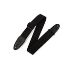 Levy's M8-BLK Heavy-Duty Polyester Black 2" Guitar Strap