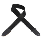Levy's M8-BLK Tracolla in poliestere pesante Black 2"