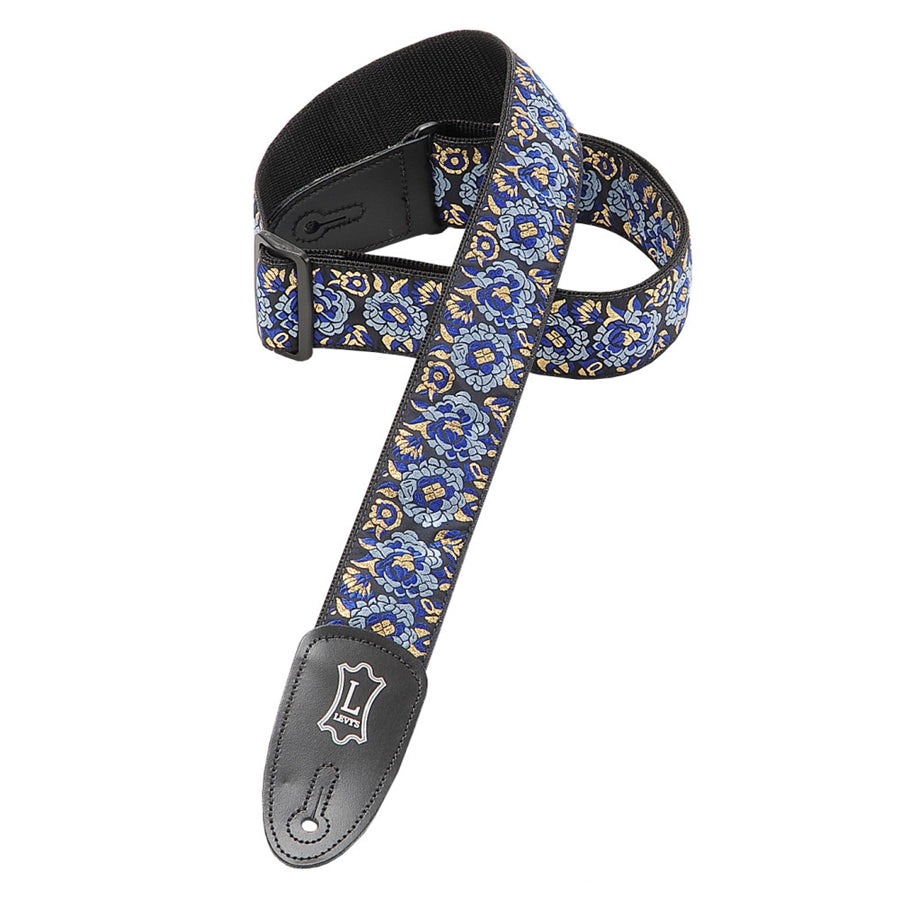 Levy's M8AS-NAV Navy Jacquard Strap with Polypropylene Backing 2"