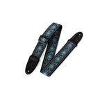 Levy's M8HT-04 Tracolla in tessuto Floral Blue and Yellow 2"