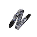 Levy's M8HT-10 Tracolla in tessuto Floral Blue and White 2"