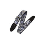 Levy's M8HT-10 Tracolla in tessuto Floral Blue and White 2"