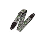 Levy's M8HT-11 Tracolla in tessuto Floral Green and White 2"