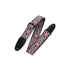 Levy's M8HT-12 Tracolla in tessuto Floral Red and White 2"