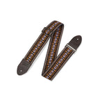 Levy's M8HTV-20 Tracolla in jacquard Orange & Brown 2"