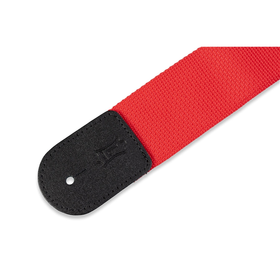 Levy's M8POLY-RED 2" Red Polypropylene Guitar Strap