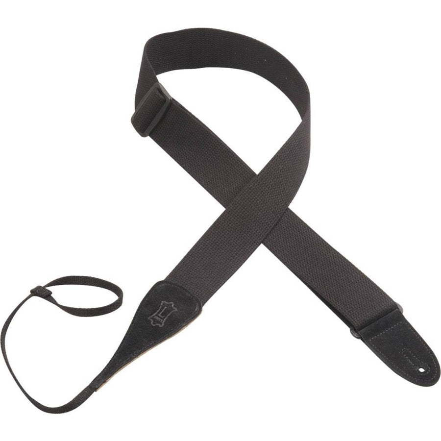 Levy's MC8A-BLK Tracolla in cotone con laccio Black 2"