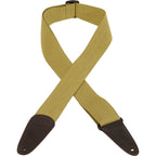 Levy's MC8SMK-001 Tracolla in cotone Tweed con terminali in pelle Brown 2"
