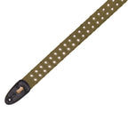 Levy's MC8TWEY-GRN Tracolla in cotone usurato con occhielli in ottone Green 2"