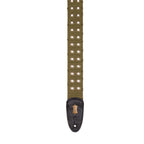 Levy's MC8TWEY-GRN Tracolla in cotone usurato con occhielli in ottone Green 2"