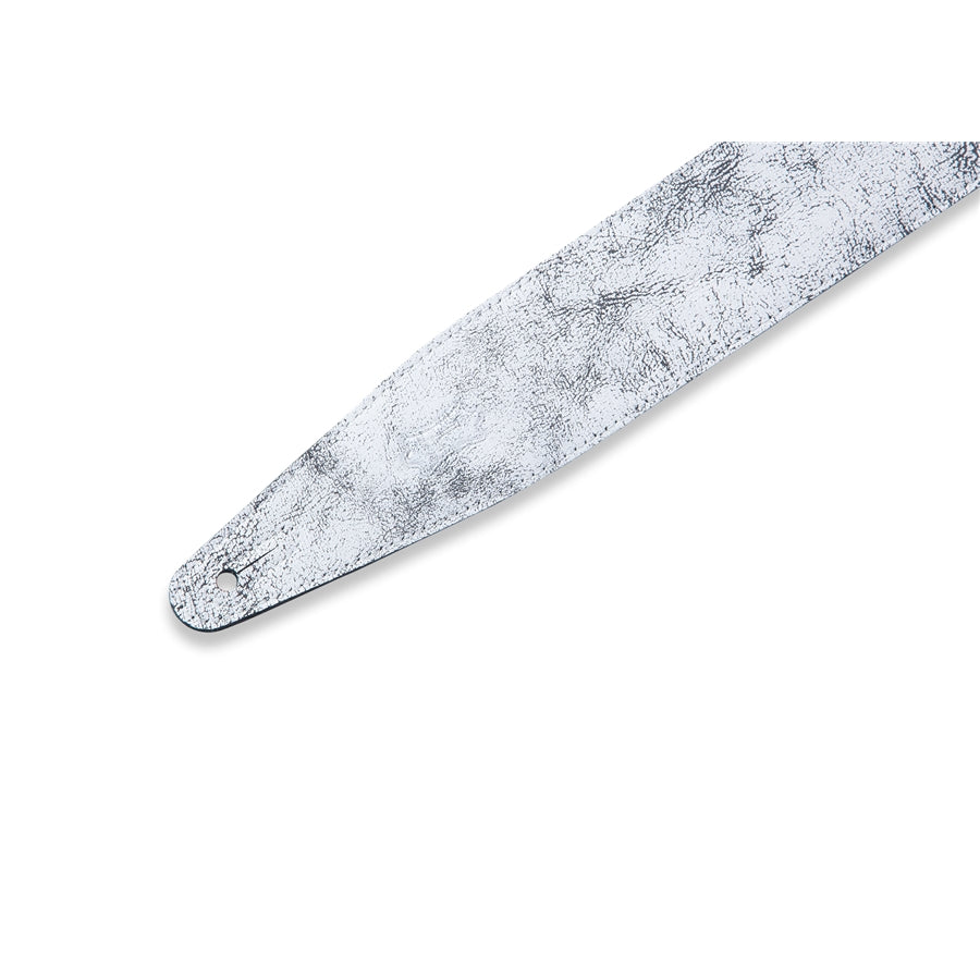 Levy's MG317BOG-WHT Tracolla in pelle Distressed White 2 1/2"