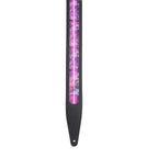 Levy's MG317Z-BLK Tracolla in pelle con stampa Cosmic Window Cut Out Black 2 1/2"