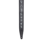 Levy's MG317ZE-BLK Tracolla in pelle ricamata Zodiac Signs Black 2 1/2"