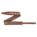 Levy's MG317ZE-BRN Tracolla in pelle ricamata Zodiac Signs Brown 2 1/2"