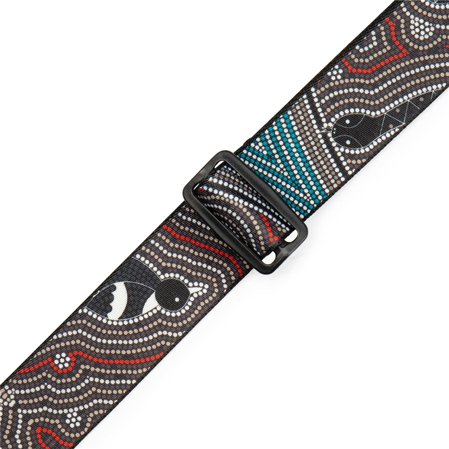 Levy's MP2DU-001 Down Under Series Bird and Snake 2" Polyester Strap