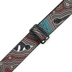 Levy's MP2DU-001 Tracolla in poliestere Down Under Series Bird and Snake 2"