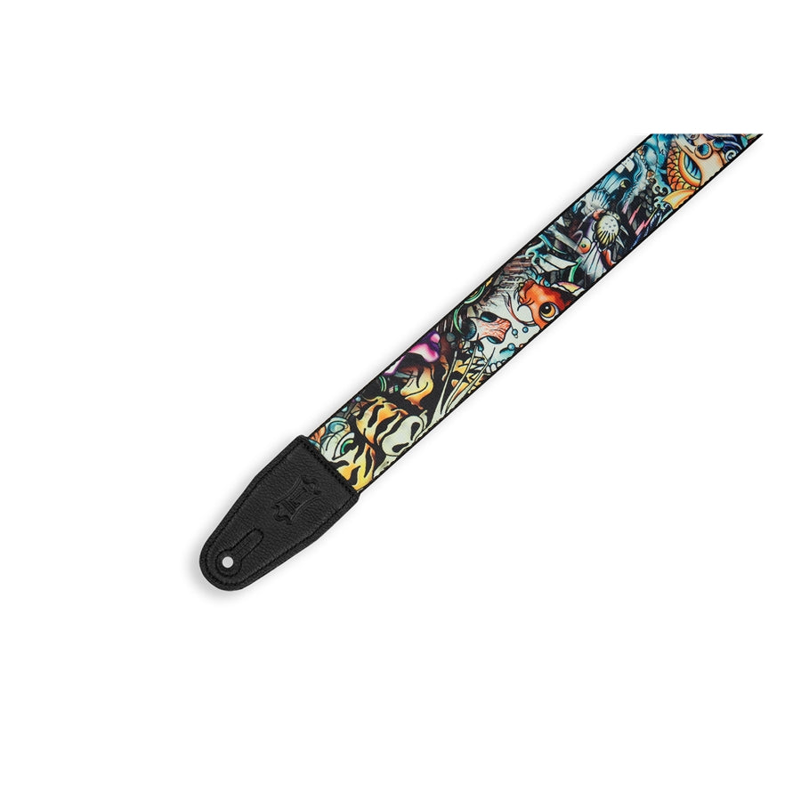Levy's MP2TAT-003 Tracolla in poliestere Tattoo Series New School 2"