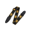 Levy's MPJG-SUN-BLK Tracolla in tessuto Sun Motif Black 2"