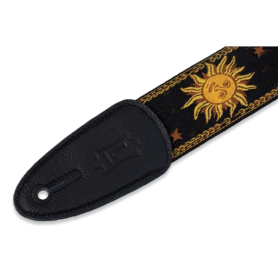 Levy's MPJG-SUN-BLK Tracolla in tessuto Sun Motif Black 2"