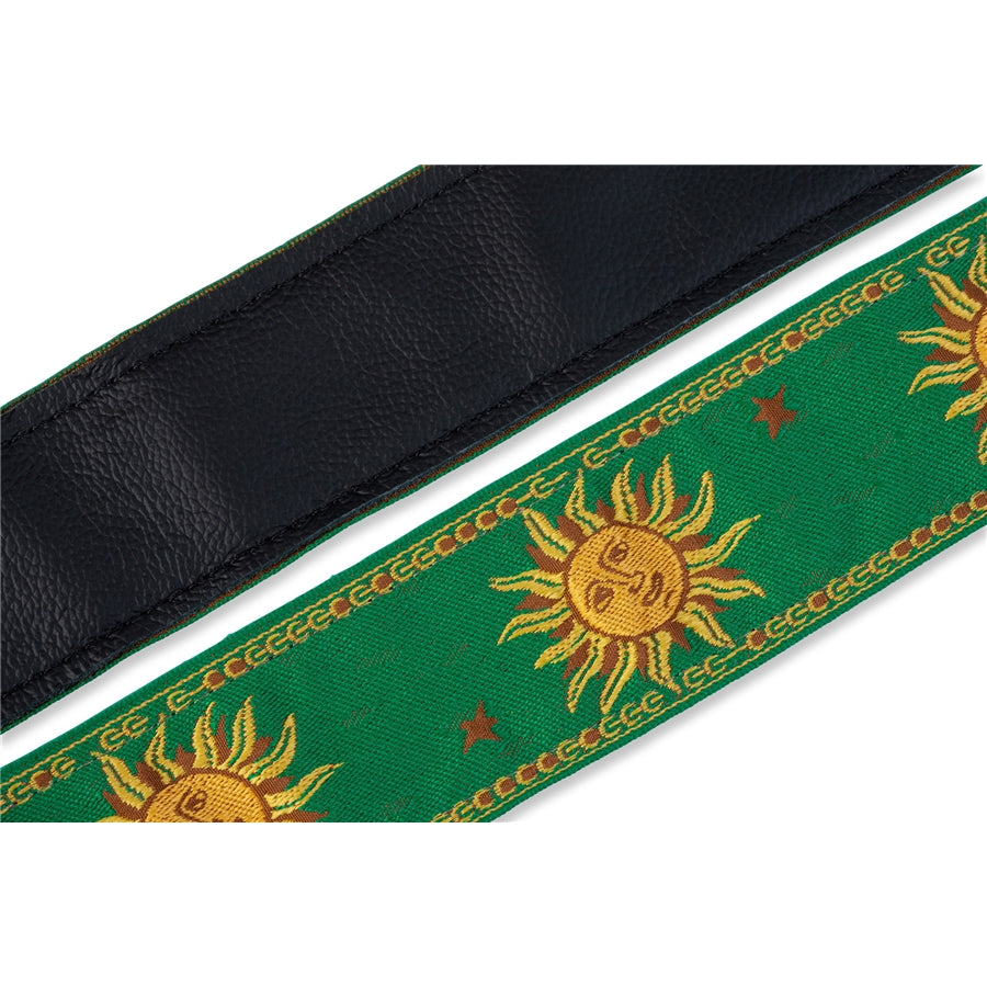 Levy's MPJG-SUN-GRN Tracolla in tessuto Sun Motif Green 2"