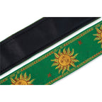Levy's MPJG-SUN-GRN Tracolla in tessuto Sun Motif Green 2"