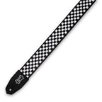 Levy's MPRH-28 Polyester Right Height Checkboard Motif 2" Guitar Strap