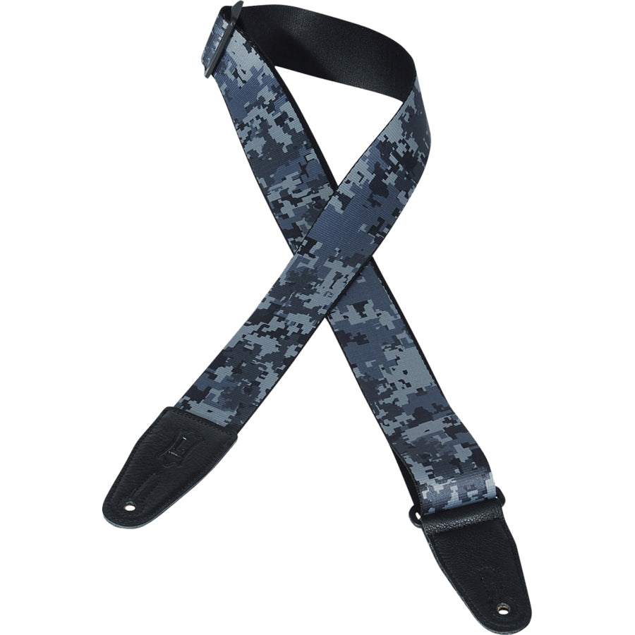 Levy's MPS2-120 Tracolla in poliestere Black Blue Digital Camo 2"
