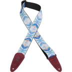 Levy's MPSDS2-007 2" Blue Tribal Polyester Strap with Suede Ends
