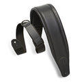 Levy's MRHGP-BLK Tracolla in pelle Right Height Black on Black 3 1/2"