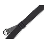 Levy's MRHGP-BLK Tracolla in pelle Right Height Black on Black 3 1/2"