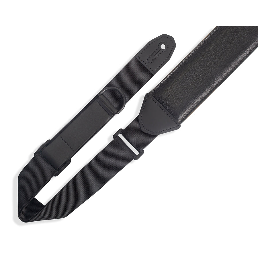 Levy's MRHGS-BLK Tracolla in pelle Right Height Black 2 1/2"