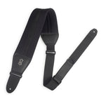 Levy's MRHNP3-BLK Tracolla in neoprene Right Height Solid Noir 3 1/4"