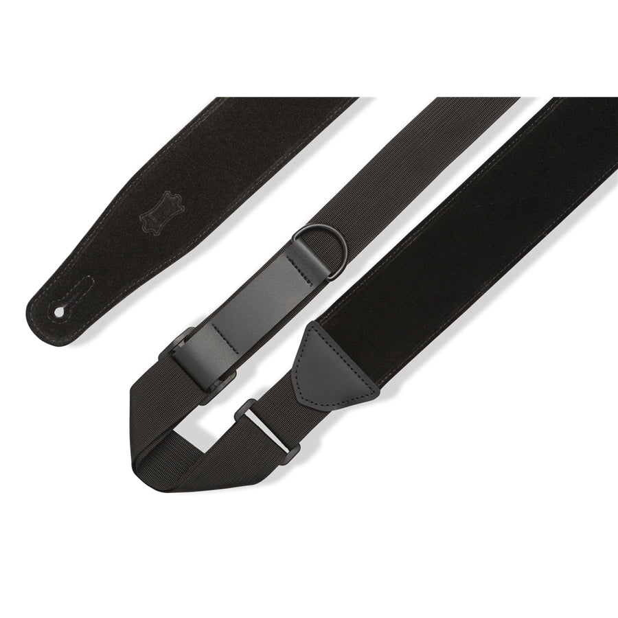 Levy's MRHSP-BLK Tracolla in pelle scamosciata Right Height Black 2 1/2"